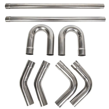 Yikatoo® 2.5 Stainless Steel Diy Custom Mandrel Exhaust Pipe Straight & Bend Kit Motor Vehicle