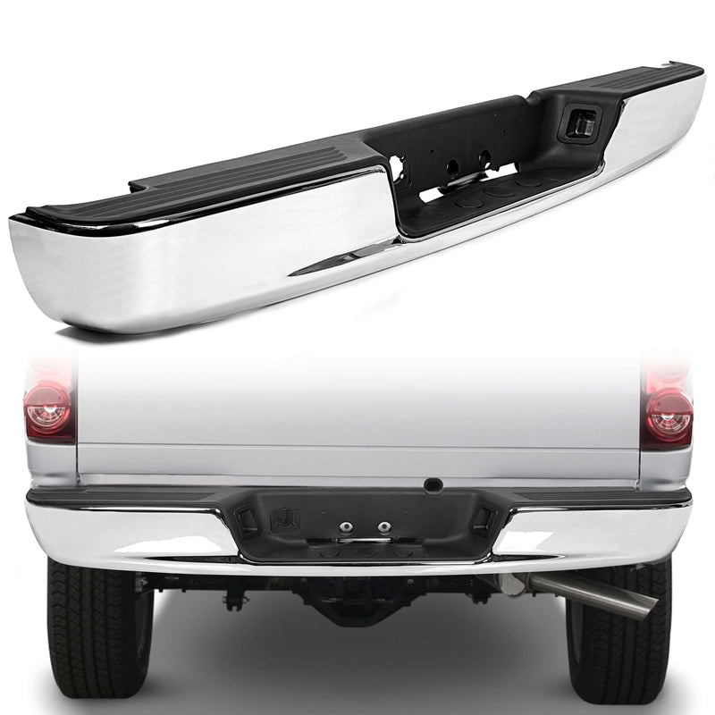 03-09 Dodge RAM 1500 2500 3500 Rear Step Bumper Assembly Chrome effect picture