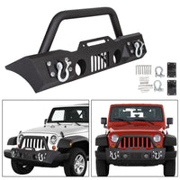 Load image into Gallery viewer, 07-17 Jeep Wrangler JK Fog Light Housing Stubby Front Bumper

