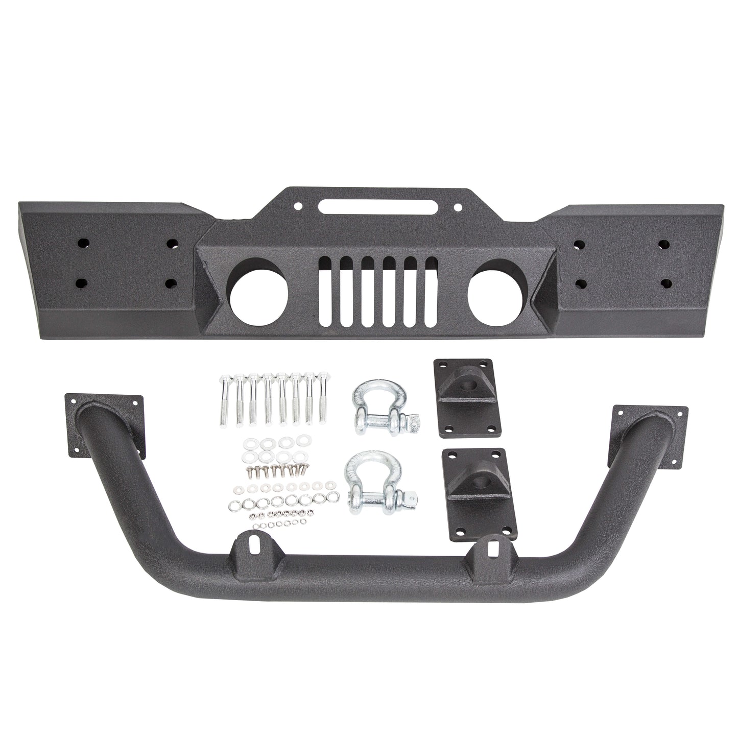 07-17 Jeep Wrangler JK Fog Light Housing Stubby Front Bumper family photo