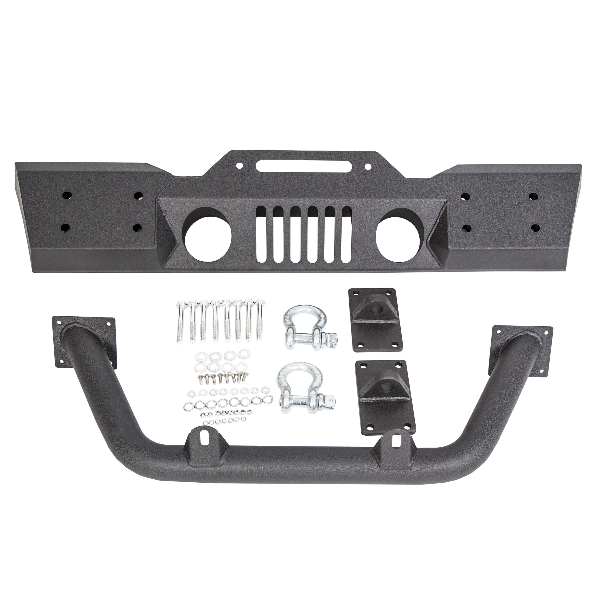 07-17 Jeep Wrangler JK Fog Light Housing Stubby Front Bumper family photo