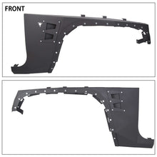 07-18 Jeep Wrangler JK Body Armor Front+Rear Fender Flare front