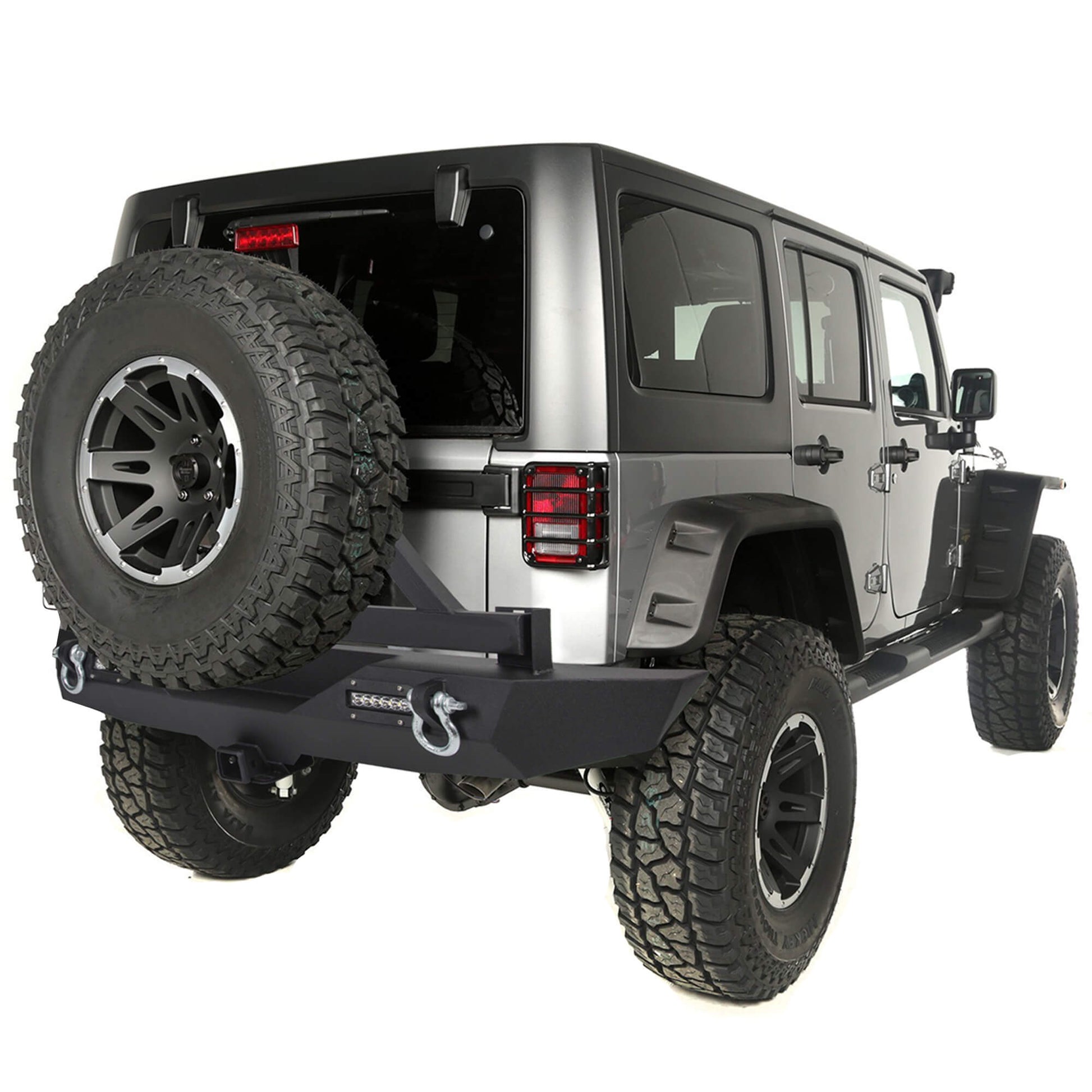 07-18 Jeep Wrangler JK Textured Black Rear Bumper