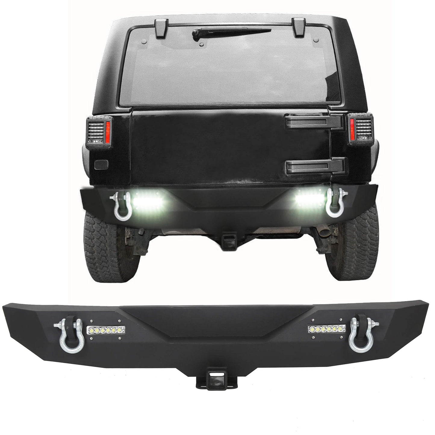 07-18 Jeep Wrangler  JK Textured Rear Bumper 