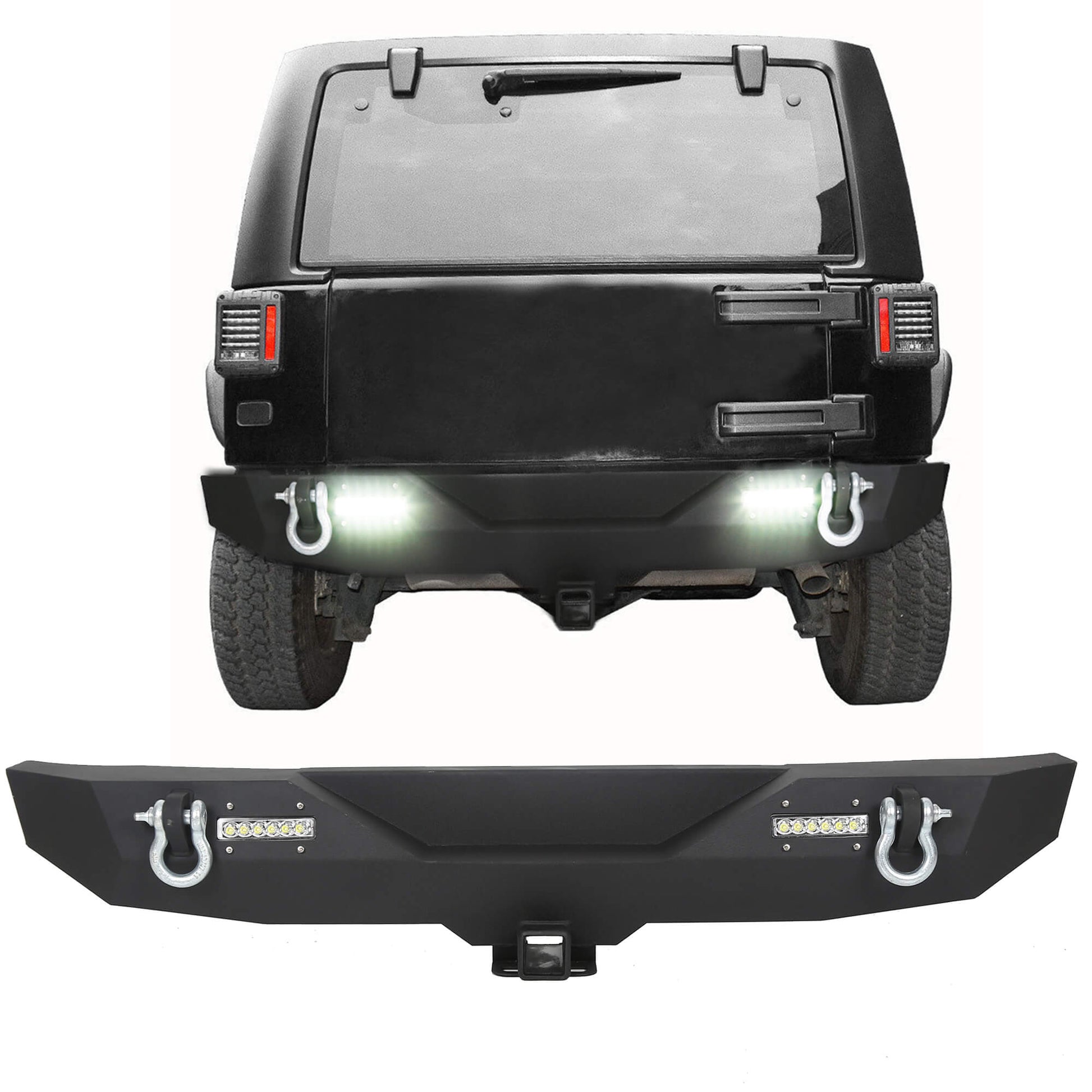 07-18 Jeep Wrangler  JK Textured Rear Bumper 