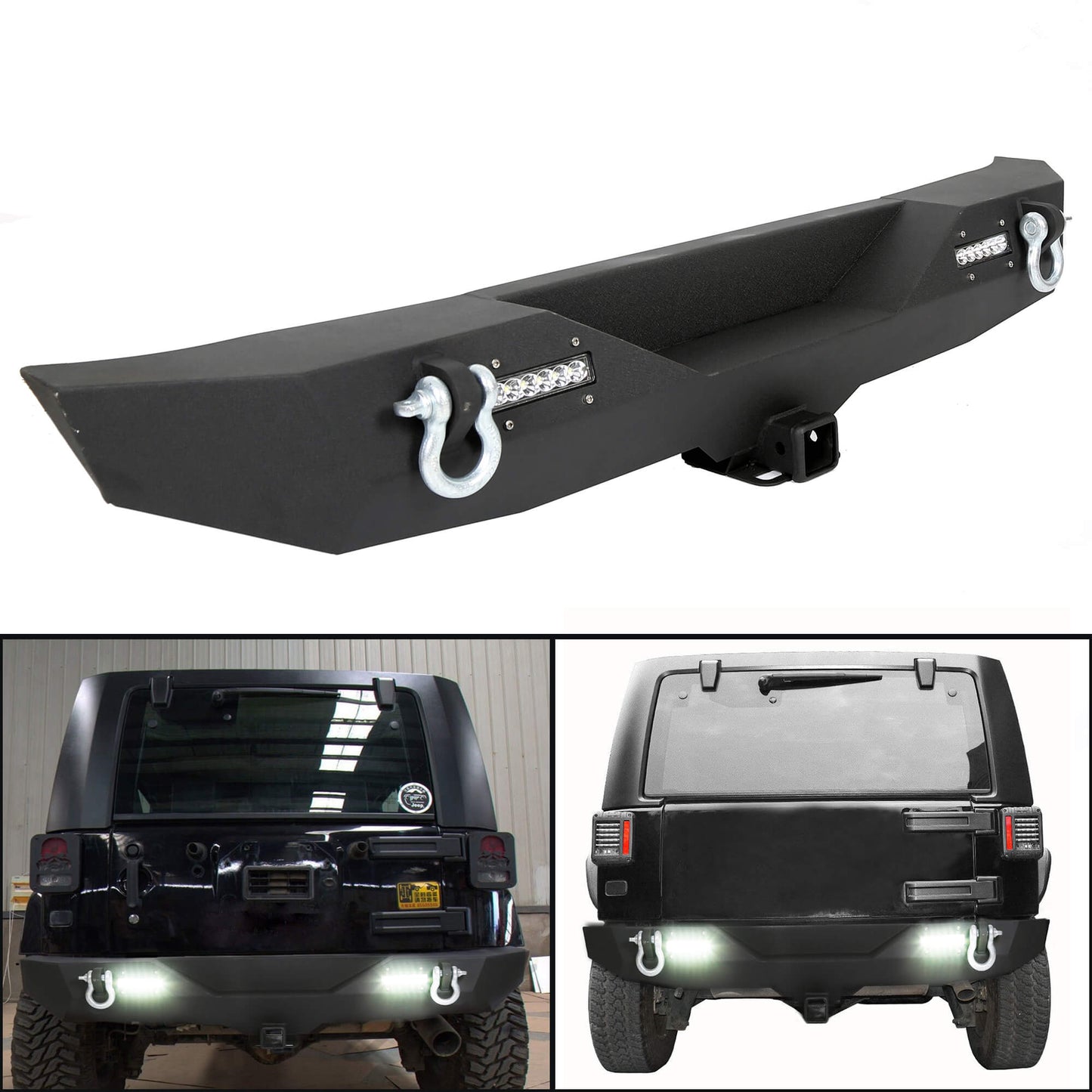 07-18 Jeep Wrangler  JK Textured Rear Bumper