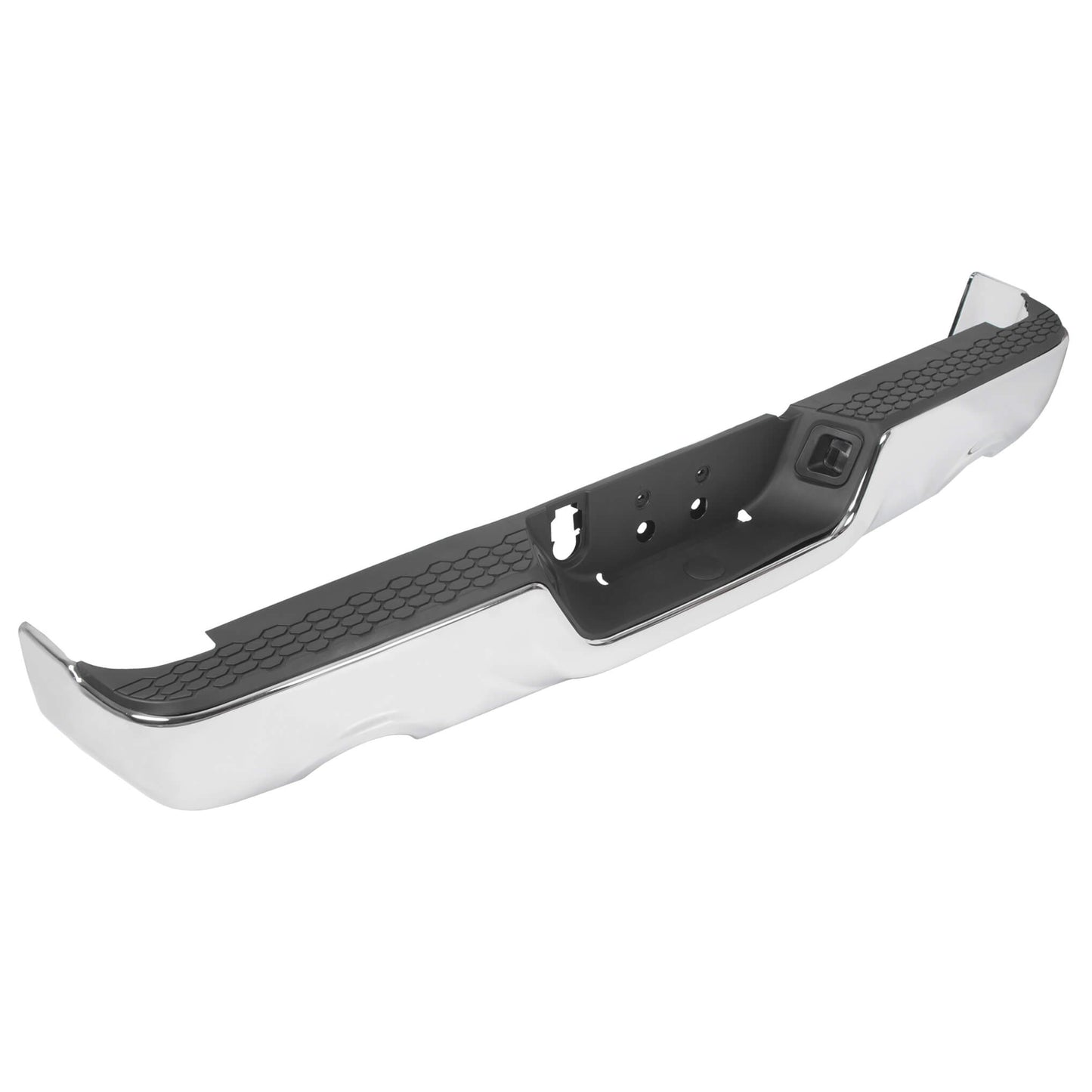 09-2018 Dodge RAM 1500 Complete Steel Chrome Black Rear Step Bumper