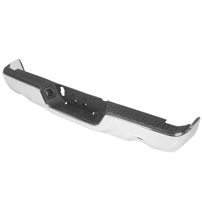 09-2018 Dodge RAM 1500 Complete Steel Chrome Black Rear Step Bumper