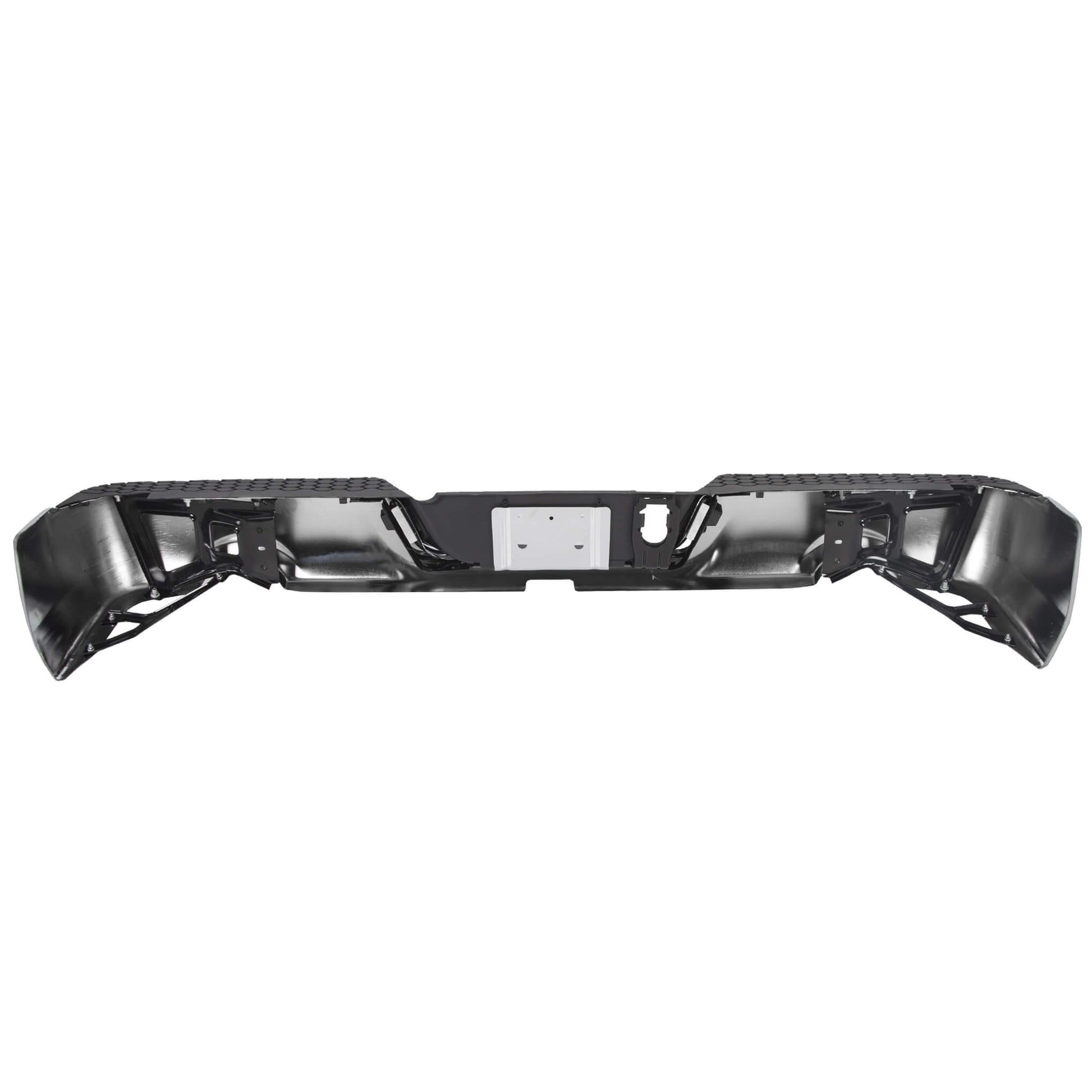 09-2018 Dodge RAM 1500 Complete Steel Chrome Black Rear Step Bumper