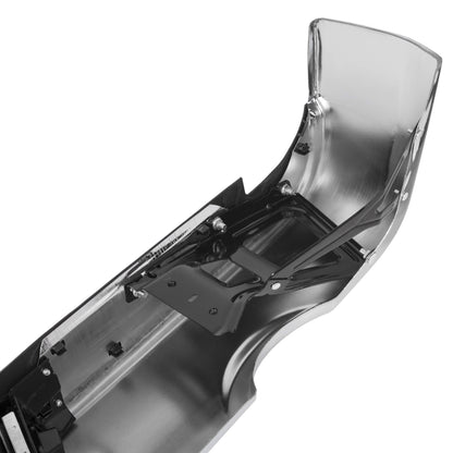 09-2018 Dodge RAM 1500 Complete Steel Chrome Black Rear Step Bumper detail