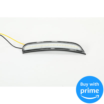 Side Marker Light Compatible with 2015-2022 Dodge Charger Side Marker Lamps Reflectors Front Rear LED Clear Lens White Lights Replacement for 68214404AA 68214405AA 68214127AA 68214126AA 4Pcs