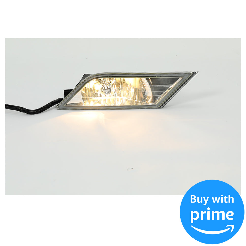 Fog Lights Lamps Compatible with 2011-2013 Honda Odyssey Replacement Assembly Fog Lamps with Bulbs & Wiring Harness & Switch Kit Chrome Housing Clear Lens