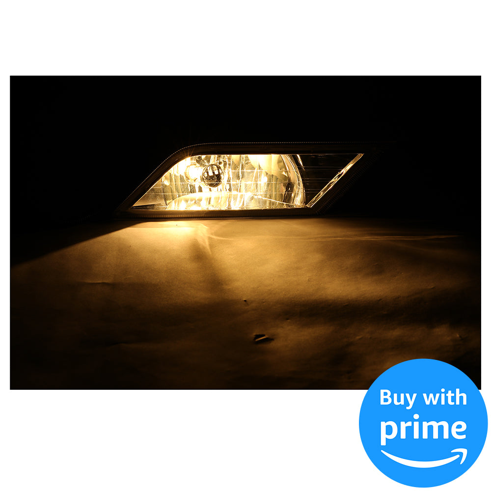 Fog Lights Lamps Compatible with 2011-2013 Honda Odyssey Replacement Assembly Fog Lamps with Bulbs & Wiring Harness & Switch Kit Chrome Housing Clear Lens