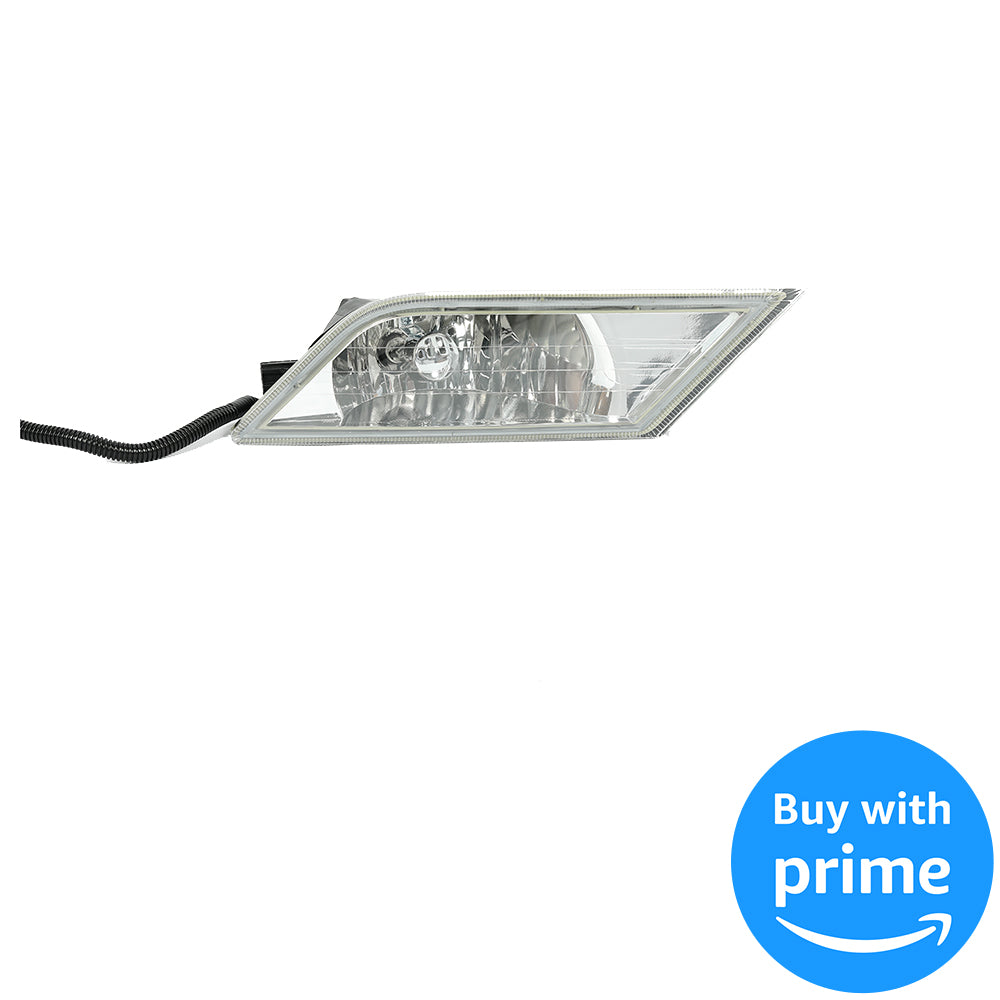 Fog Lights Lamps Compatible with 2011-2013 Honda Odyssey Replacement Assembly Fog Lamps with Bulbs & Wiring Harness & Switch Kit Chrome Housing Clear Lens