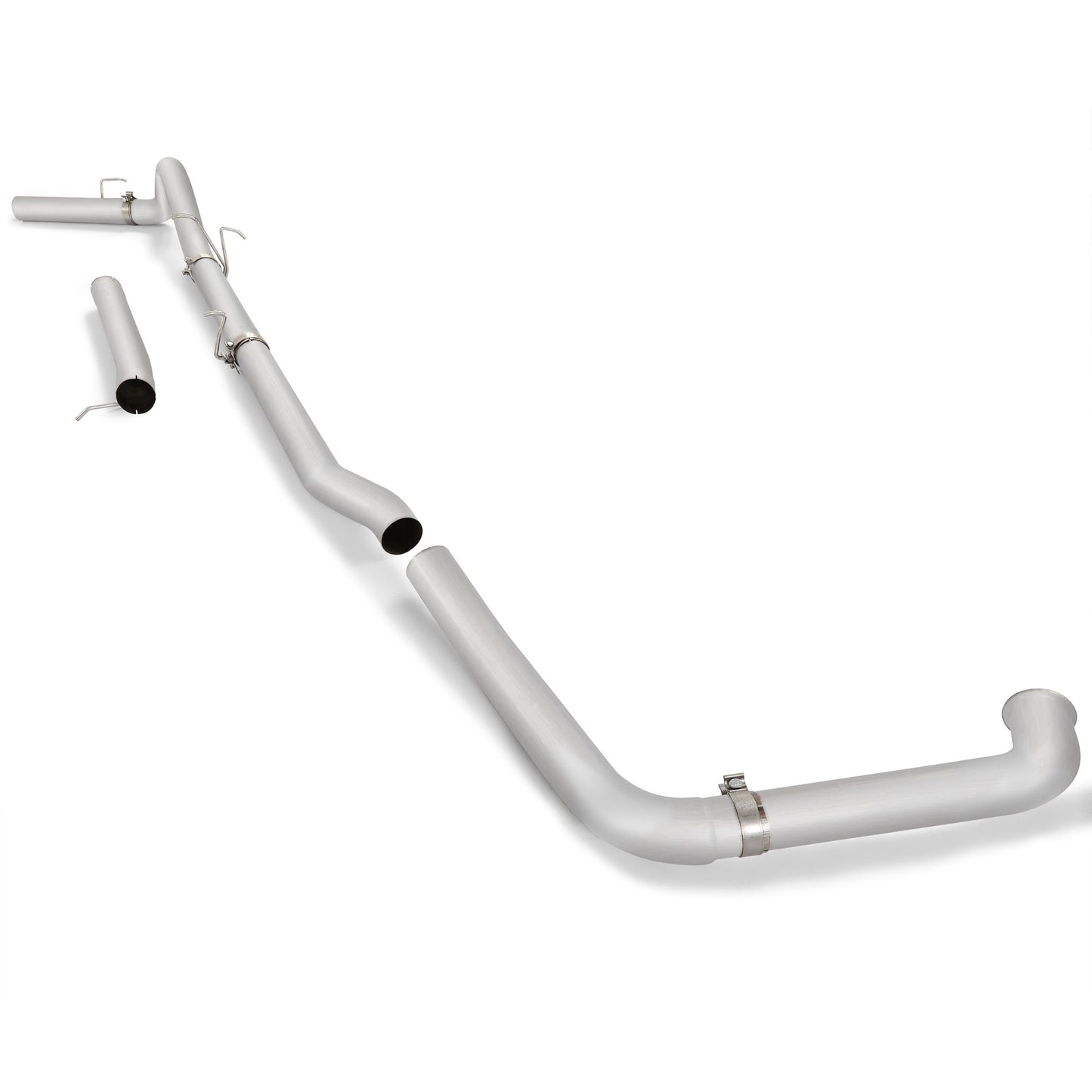 4 Inches Silvery 409 Stainless Steel Exhaust pipes For 2003-2007 Ford F-250 & F-350 6.0L Powerstroke