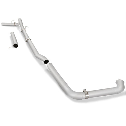 4 Inches Silvery 409 Stainless Steel Exhaust pipes For 2003-2007 Ford F-250 & F-350 6.0L Powerstroke