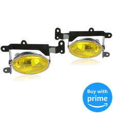 Front Bumper Driving Fog Lights Compatible with 2006-2008 Honda Civic 2Dr Coupe Lamps with Switch Pair (Yellow Lens ) Replace for HO2890114 08V31-SVA-111