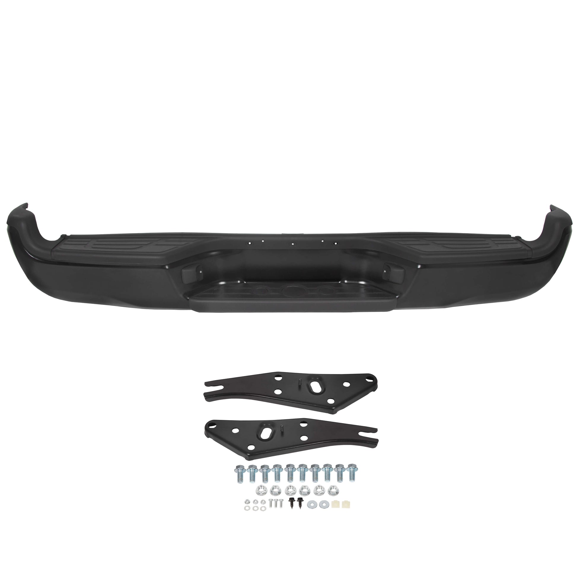 2005-2015 Toyota Tacoma Black Steel w/ brackets Fleet Styleside Step Bumper family photo