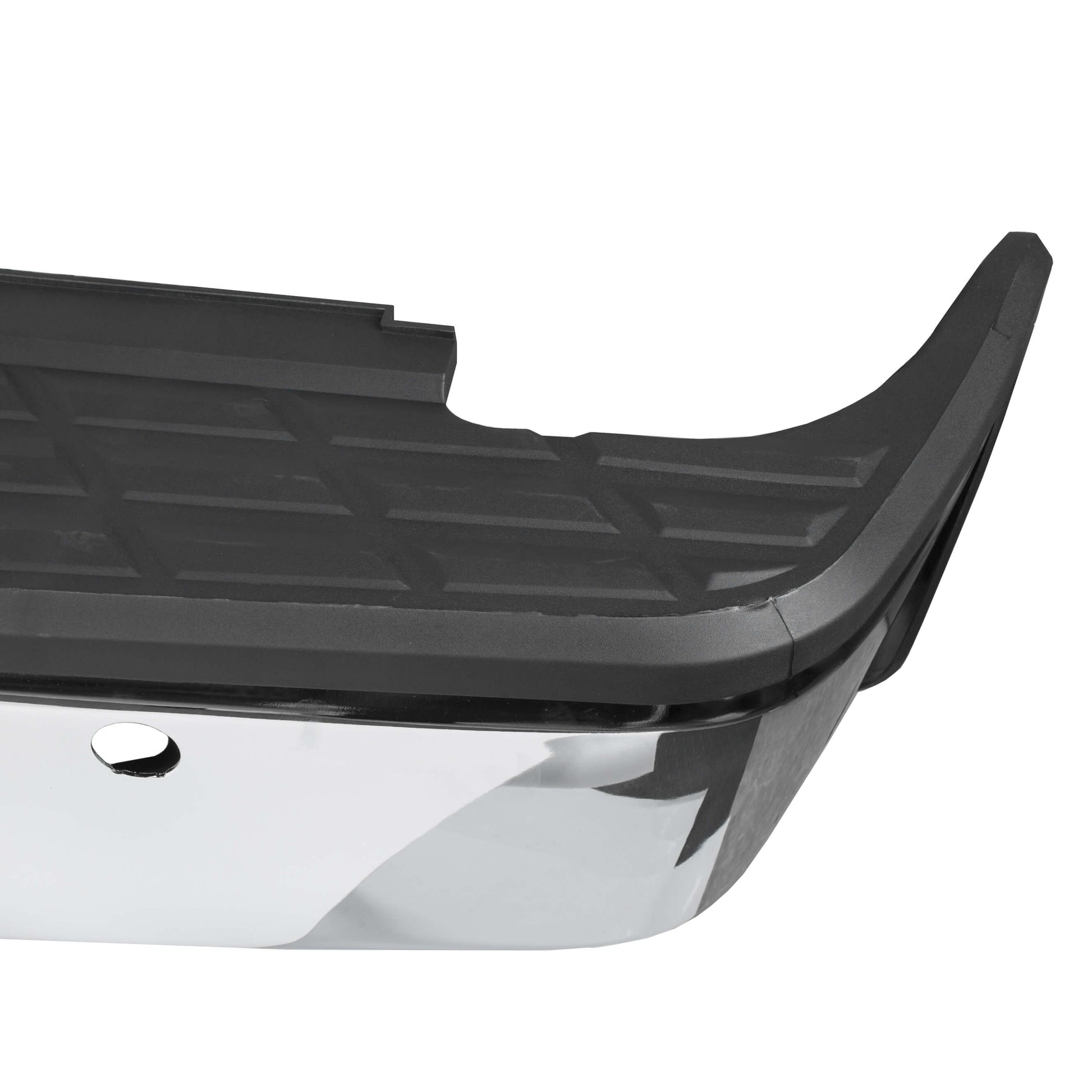 2007-2013 Chevy Silverado GMC Sierra 1500 New Steel Complete Chrome Bumper detail