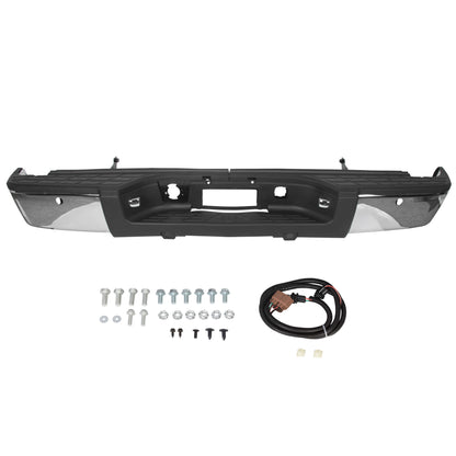 2007-2013 Chevy Silverado GMC Sierra 1500 New Steel Complete Chrome Bumper family photo