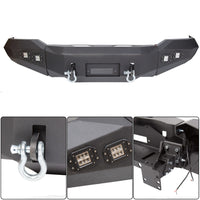 Load image into Gallery viewer, YIKATOO® Offroad Front Bumper for 2007-2013 Toyota Tundra,Steel Winch Black Powder
