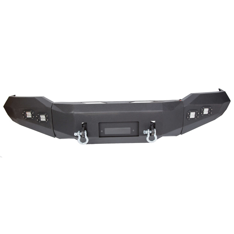 YIKATOO® Offroad Front Bumper for 2007-2013 Toyota Tundra,Steel Winch Black Powder