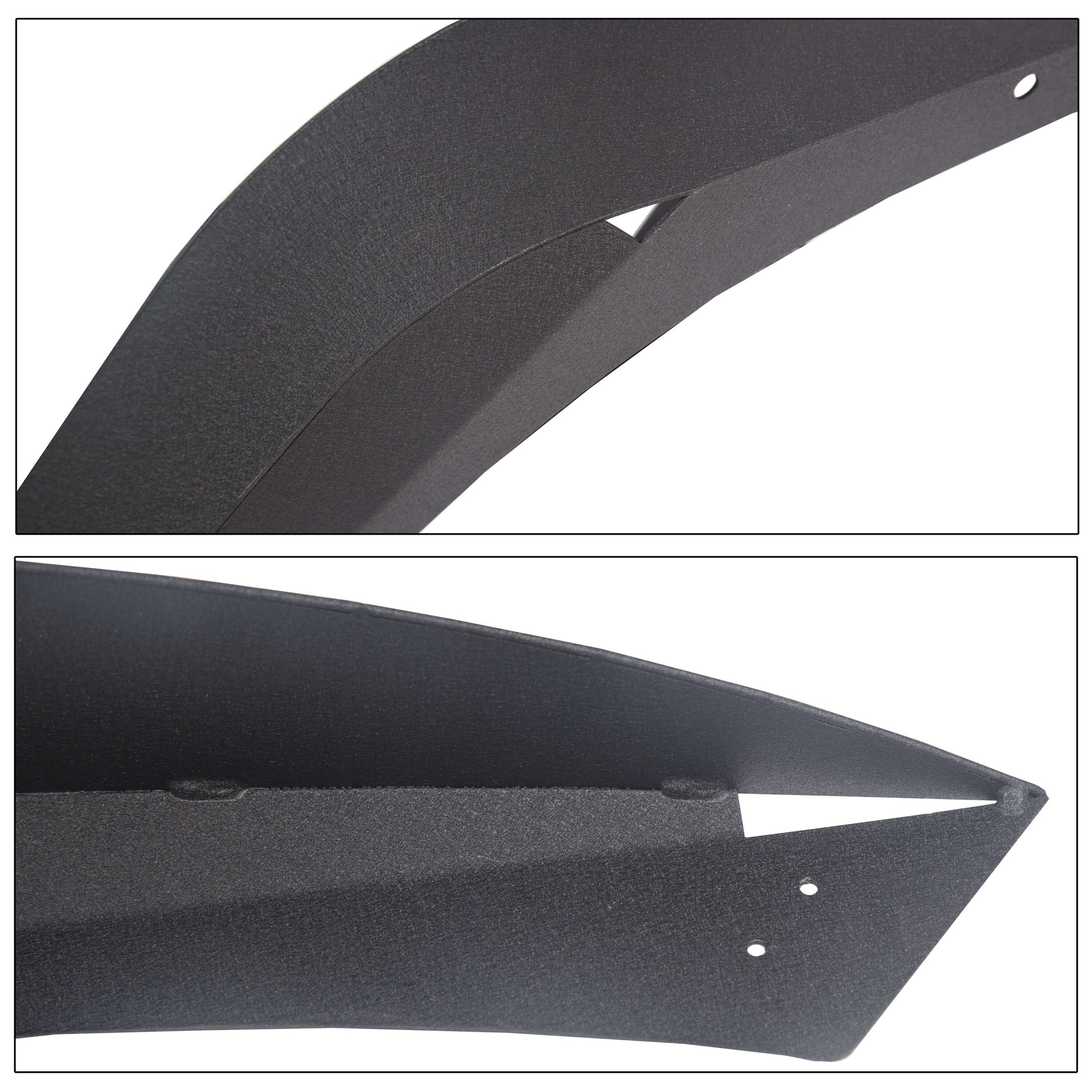 2007-2018 Jeep Wrangler JK 4PCS Textured Steel Flat Fender Flares detail