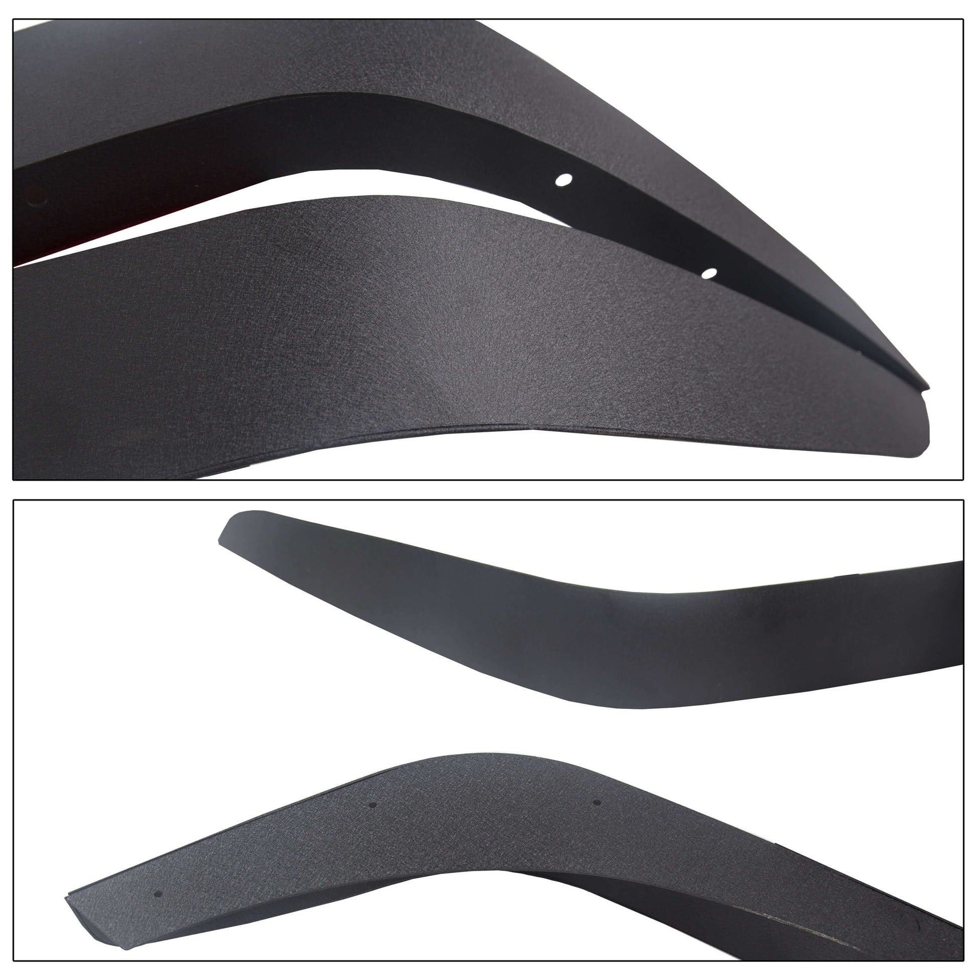 2007-2018 Jeep Wrangler JK 4PCS Textured Steel Flat Fender Flares detail