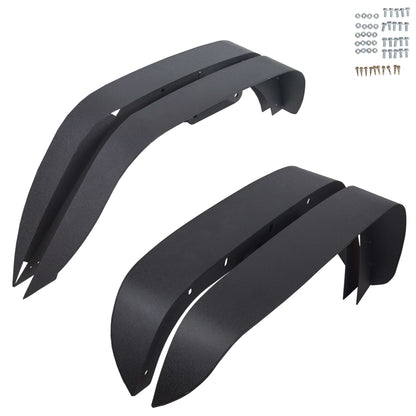 2007-2018 Jeep Wrangler JK 4PCS Textured Steel Flat Fender Flares family photo