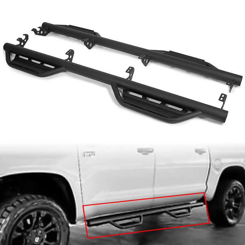 2007-2020 Toyota Tundra Crew Cab Nerf Bar 3" Side Step Running Board Hoop effect picture