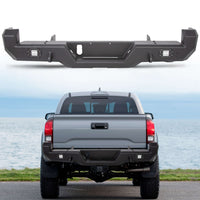 Load image into Gallery viewer, 2016-2020 Toyota Tacoma Black Rear Bumper
