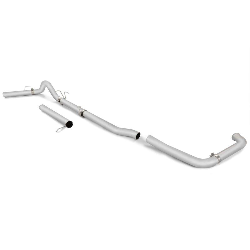 YIKATOO® 4" Silvery 409 Stainless Steel Exhaust pipes For 2003-2007 Ford F-250 & F-350 6.0L Powerstroke-junior