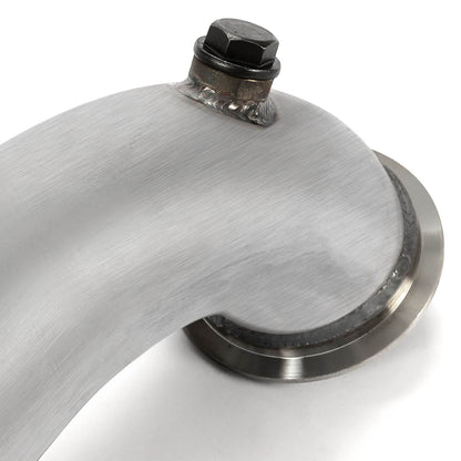 3' V-Band Adapter Downpipe Elbow Clamp 90Degree O2 Port For Turbo HY35 HE351