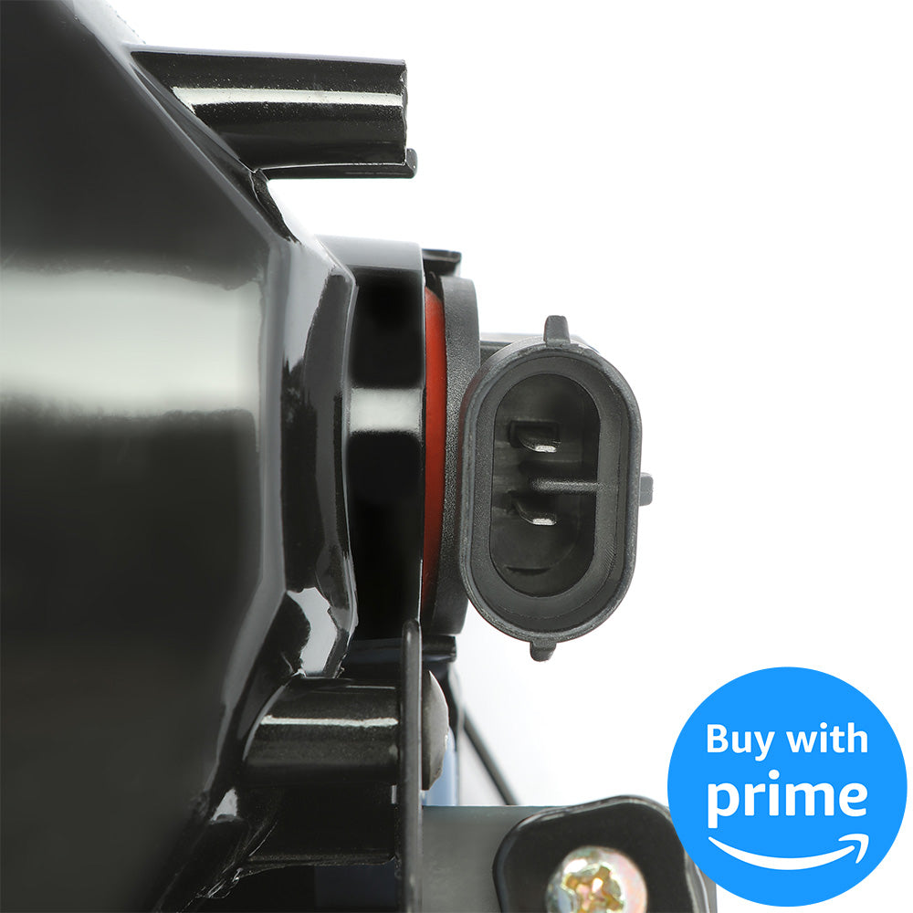 Front Bumper Driving Fog Lights Compatible with 2006-2008 Honda Civic 2Dr Coupe Lamps with Switch Pair (Yellow Lens ) Replace for HO2890114 08V31-SVA-111