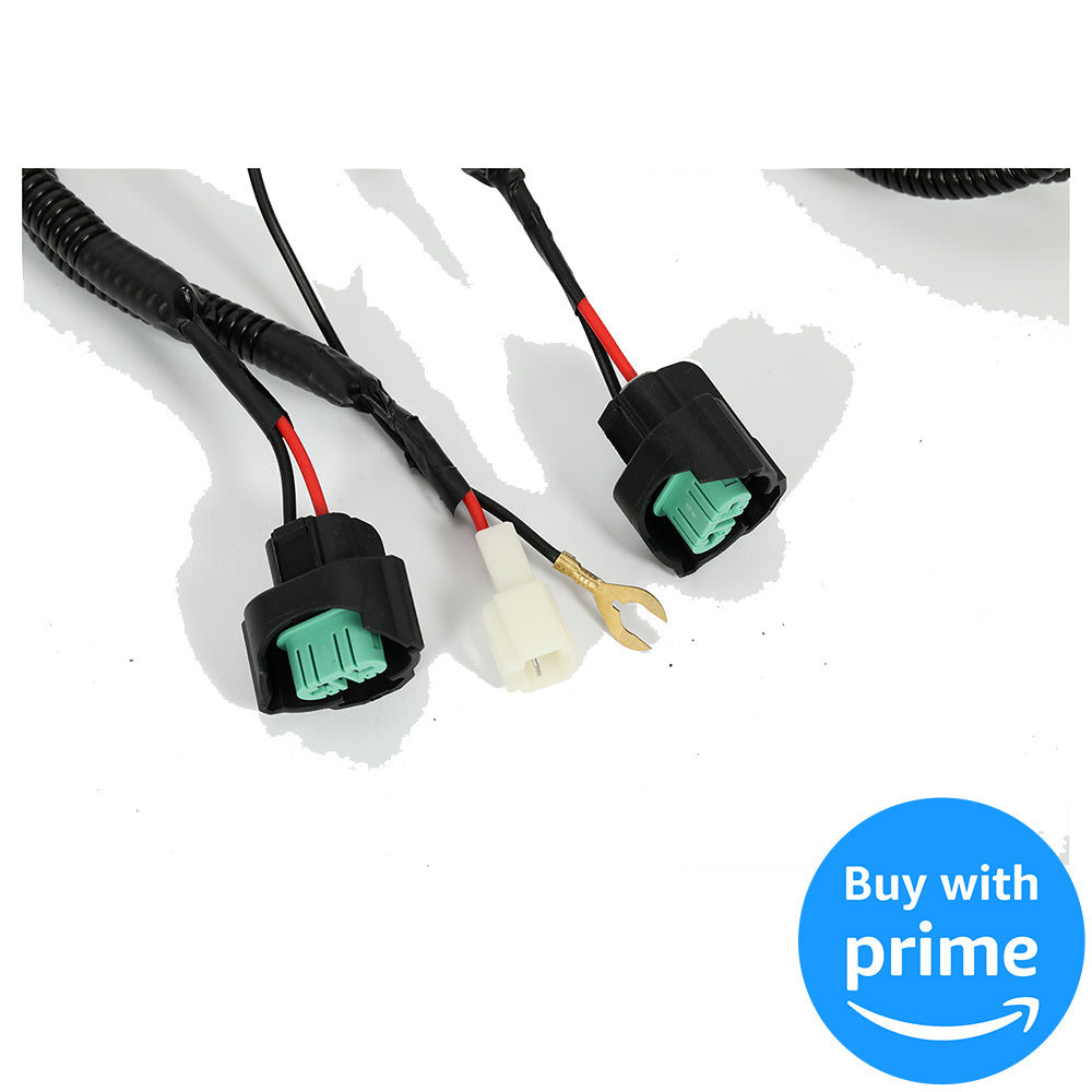 Fog Lights Lamps Compatible with 2011-2013 Honda Odyssey Replacement Assembly Fog Lamps with Bulbs & Wiring Harness & Switch Kit Chrome Housing Clear Lens