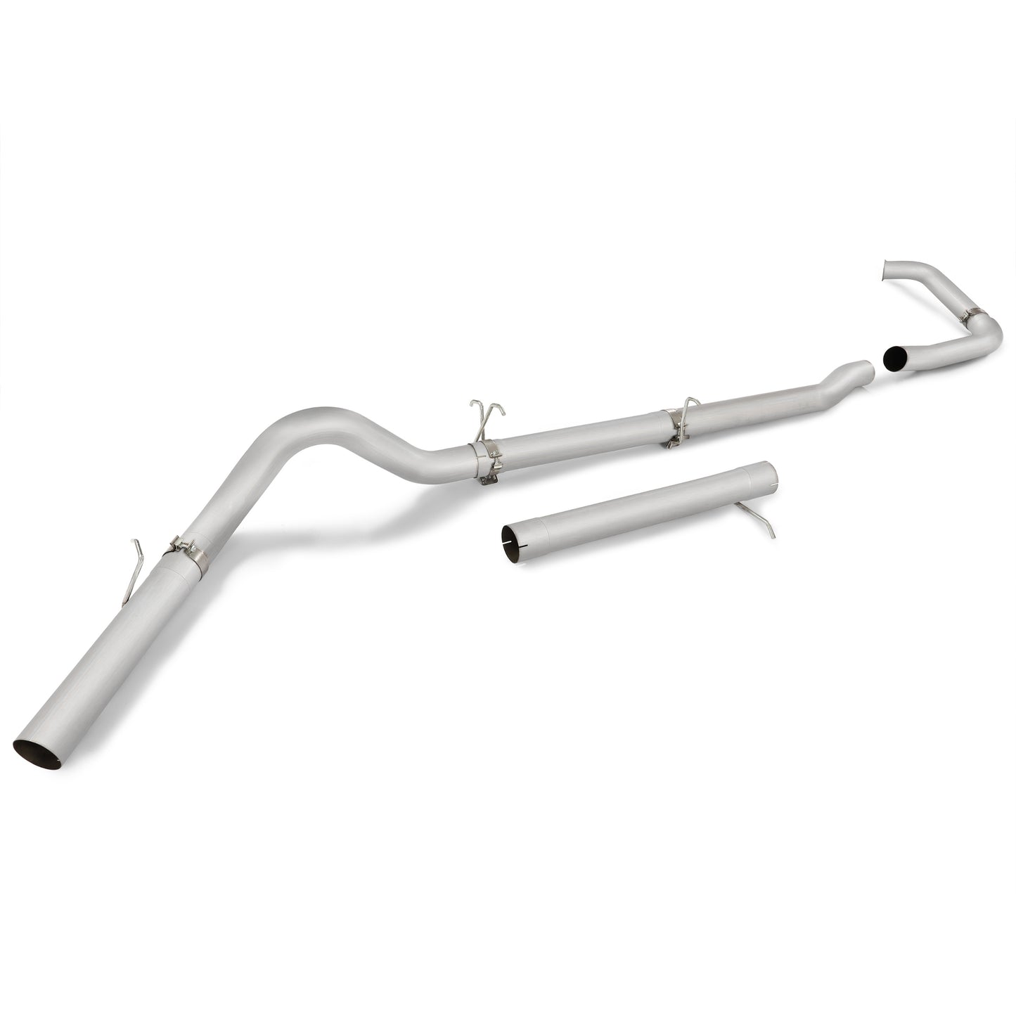 4 Inches Silvery 409 Stainless Steel Exhaust pipes For 2003-2007 Ford F-250 & F-350 6.0L Powerstroke