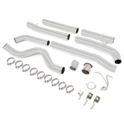 4 Inches Silvery 409 Stainless Steel Exhaust pipes For 2003-2007 Ford F-250 & F-350 6.0L Powerstroke