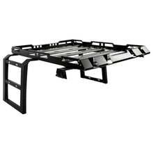Roof Rack with Side Ladders and Black Luggage Carrier for 2007-2018 Jeep Wrangler JK