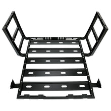 Roof Rack with Side Ladders and Black Luggage Carrier for 2007-2018 Jeep Wrangler JK