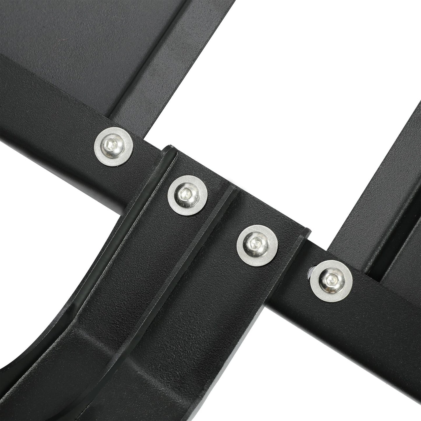 Roof Rack with Side Ladders and Black Luggage Carrier for 2007-2018 Jeep Wrangler JK