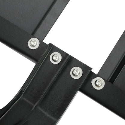 Roof Rack with Side Ladders and Black Luggage Carrier for 2007-2018 Jeep Wrangler JK