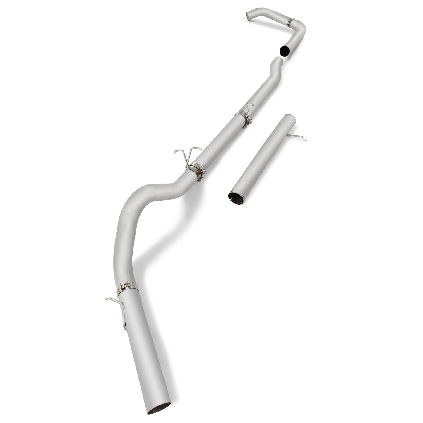 4 Inches Silvery 409 Stainless Steel Exhaust pipes For 2003-2007 Ford F-250 & F-350 6.0L Powerstroke