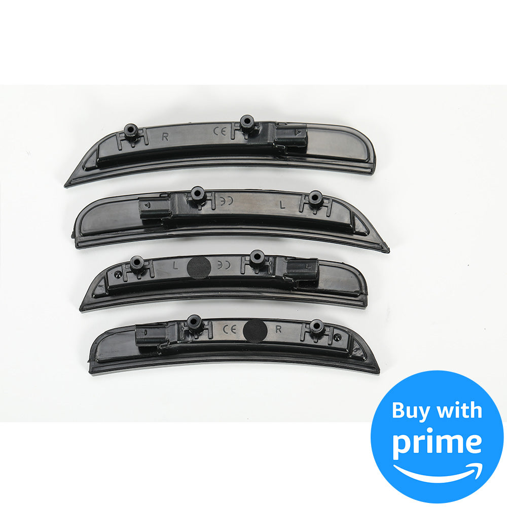 Side Marker Light Compatible with 2015-2022 Dodge Charger Side Marker Lamps Reflectors Front Rear LED Smoke Lens White Lights Replacement for 68214404AA 68214405AA 68214127AA 68214126AA 4Pcs