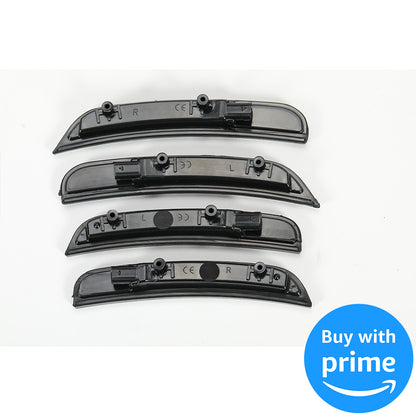 Side Marker Light Compatible with 2015-2022 Dodge Charger Side Marker Lamps Reflectors Front Rear LED Smoke Lens White Lights Replacement for 68214404AA 68214405AA 68214127AA 68214126AA 4Pcs
