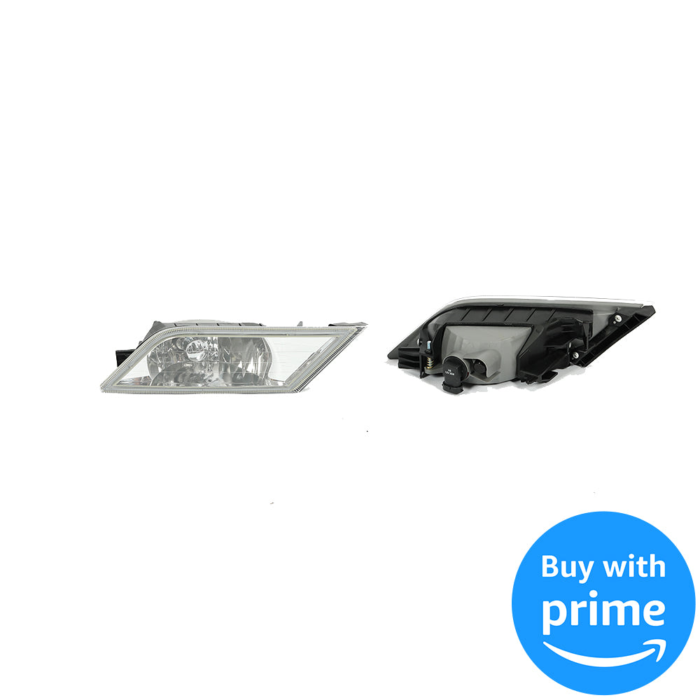 Fog Lights Lamps Compatible with 2011-2013 Honda Odyssey Replacement Assembly Fog Lamps with Bulbs & Wiring Harness & Switch Kit Chrome Housing Clear Lens