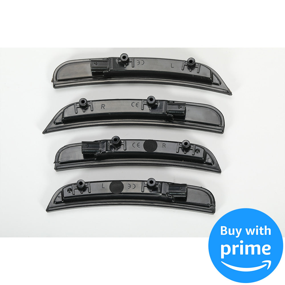 Side Marker Light Compatible with 2015-2022 Dodge Charger Side Marker Lamps Reflectors Front Rear LED Clear Lens White Lights Replacement for 68214404AA 68214405AA 68214127AA 68214126AA 4Pcs