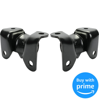 Black Front Torsion Bar Support Mounting Kit Cross Member Mounting Bushing Compatible with Chevy Silverado GMC Sierra 1500 1500HD 2500 Pickup Truck 4WD Pair Set 2