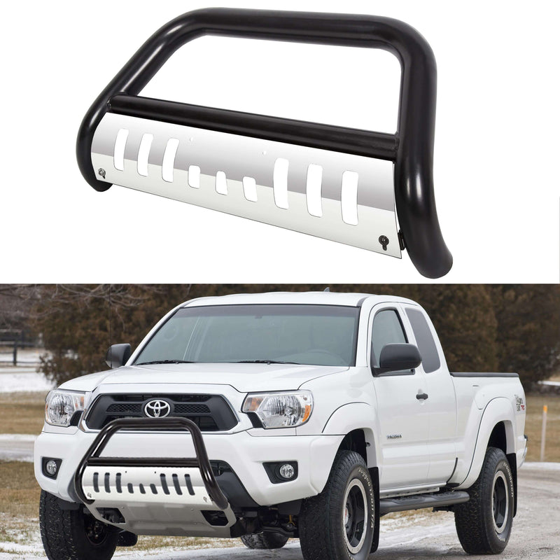 98-04 Toyota Tacoma 96-98 4 Runner New Front Black Bull Bar bumper effect picture