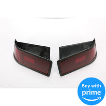 Tail Light Kit Compatible with John Deere 415 425 445 455 w/o Bulbs Plastic Red Lens Replacement for M116504 M116505