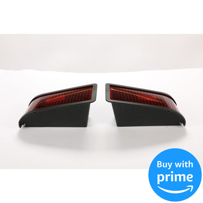 Tail Light Kit Compatible with John Deere 415 425 445 455 w/o Bulbs Plastic Red Lens Replacement for M116504 M116505